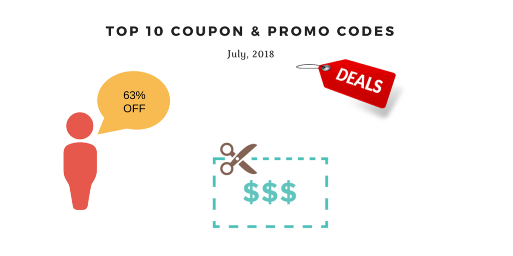 top 10 coupon & promo codes July 2018