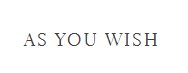 As You Wish Boutique Logo