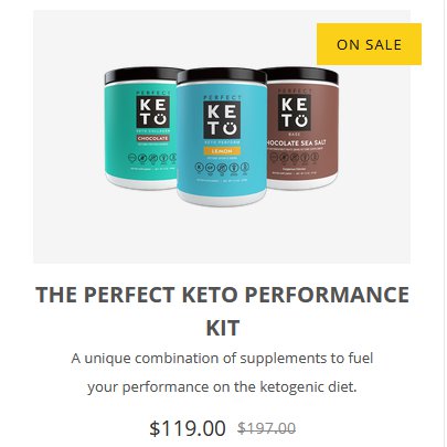 perfect keto sales