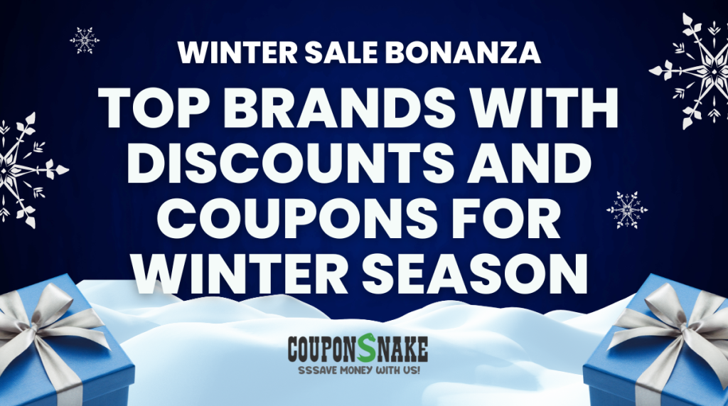 Image of top brands with discounts and coupons for winter season