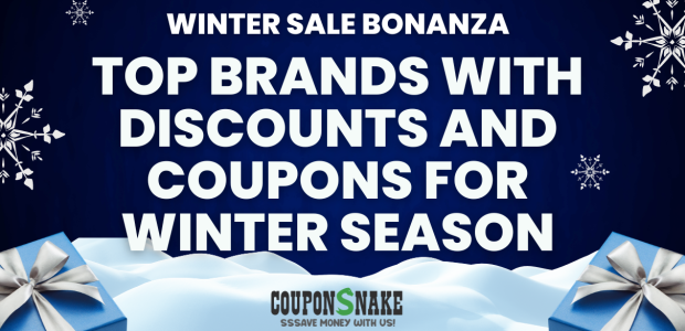 Image of top brands with discounts and coupons for winter season