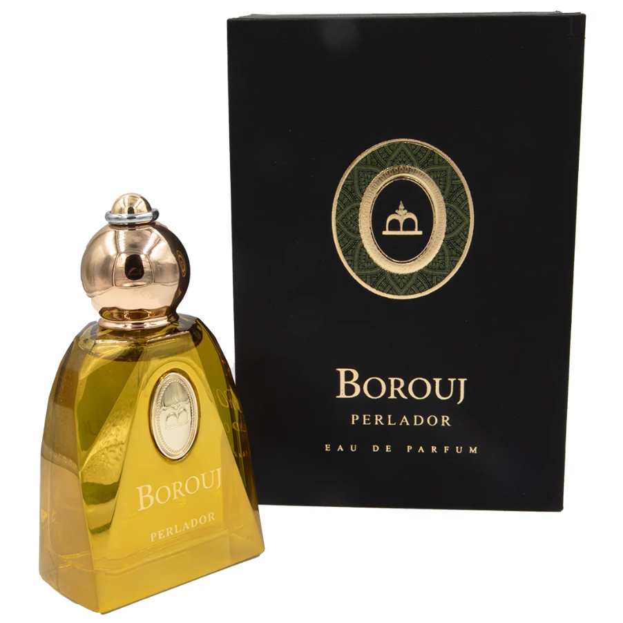 Unisex perfume bottle of Dumont Paris Borouj Perlador displayed on a clean surface, featured as a sensory-focused option for last-minute valentine deals.